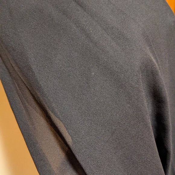 Badgley Mischka Vintage Black Silk Lace Beaded Cocktail Dress - Picture 8 of 11